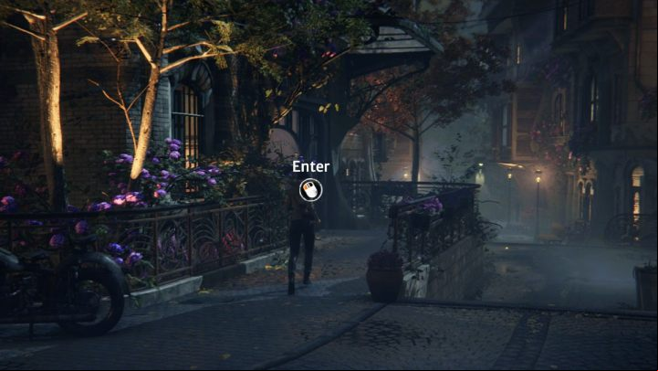 After leaving the tram, take the stairs down to the flower district and return to the guest house - Siberia The World Before: Vaghen - flower district, autumn 2005 part 2 - walkthrough - Walkthrough - Syberia The World Before Guide