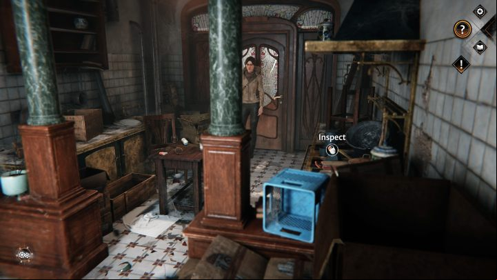 In the kitchen, on the right side, you will find a photo of the destroyed Rozes' house - Siberia The World Before: Vaghen - Bridge of Mists, autumn 2005 part 1 - walkthrough - Walkthrough - Syberia The World Before Guide