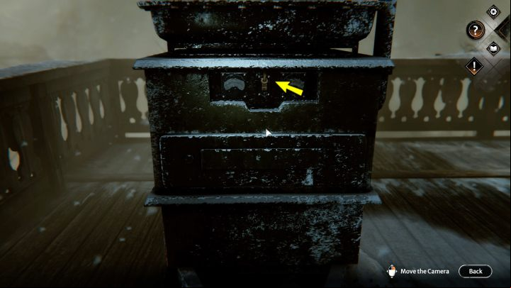 Take the small switch from under the storage box and use it to activate the generator - Syberia The World Before: Vaghen - Silberspiegel refuge, autumn 2005 part 3 - walkthrough - Walkthrough - Syberia The World Before Guide