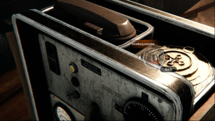 Use the knob on the antenna to slide out all 4 pieces - Syberia The World Before: Vaghen - Silberspiegel refuge, 1944 - walkthrough - Walkthrough - Syberia The World Before Guide