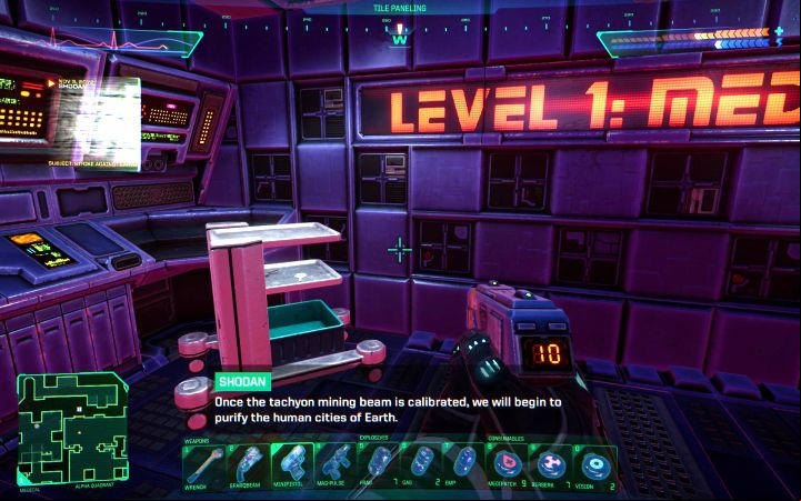 From one of the audio logs you can learn that SHODAN is planning to use a mining laser to attack the Earth - System Shock Remake: Bad ending - Endings - System Shock Remake Guide