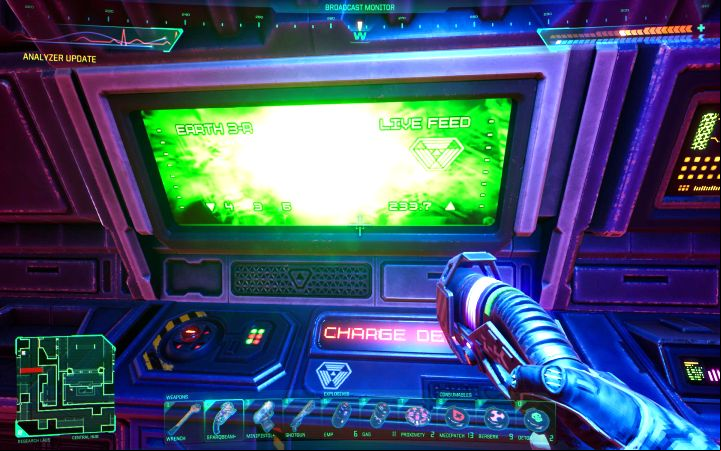 You will see from the screen that a great stream of energy hit the Earth - System Shock Remake: Bad ending - Endings - System Shock Remake Guide