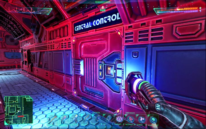 Get back to the Research Labs and use the Science keycard to open General Control in the central part of the map - System Shock Remake: Disabling the mining laser - puzzle solution - Puzzles - System Shock Remake Guide