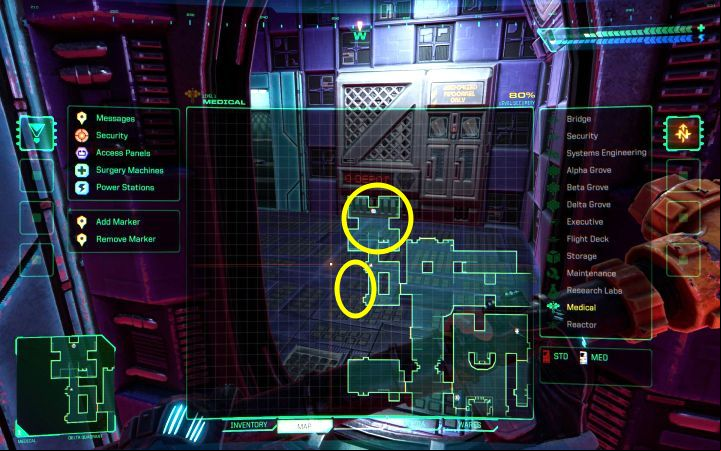 The first opportunity to get this rifle appears in the Armory on the Medical Deck - System Shock Remake: List of all weapons and grenades - Basics - System Shock Remake Guide