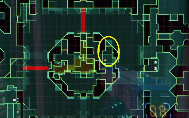 Advance enough to reach the northern red bridge leading to the place where you fight the boss Cortex Reaver - System Shock Remake: All Skully - Secrets and Collectibles - System Shock Remake Guide