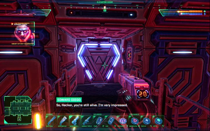 2 - System Shock Remake: Using the Life Pod on Flight Deck - puzzle description - Puzzles - System Shock Remake Guide