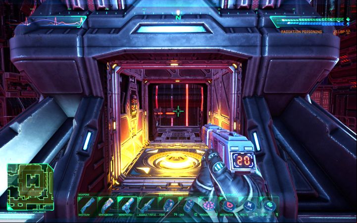 Using the lever has disabled the forcefield below the reactor - System Shock Remake: Reactor Self-Destruct Procedure - puzzle description - Puzzles - System Shock Remake Guide