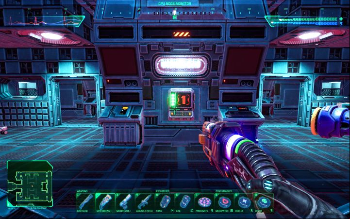 In this and every subsequent location, after destroying the Computer Nodes, you need to read the digit from one of the screens (exemplary digit in the screenshot) - System Shock Remake: Reactor Self-Destruct Procedure - puzzle description - Puzzles - System Shock Remake Guide