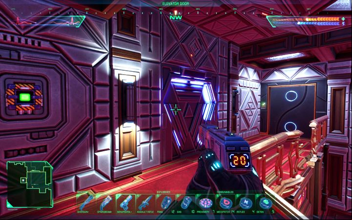 Completing the Beta Grove puzzle unlocks the elevator leading from Executive to Engineering - System Shock Remake: Jettisoning the Beta Grove at the Executive level - puzzle description - Puzzles - System Shock Remake Guide