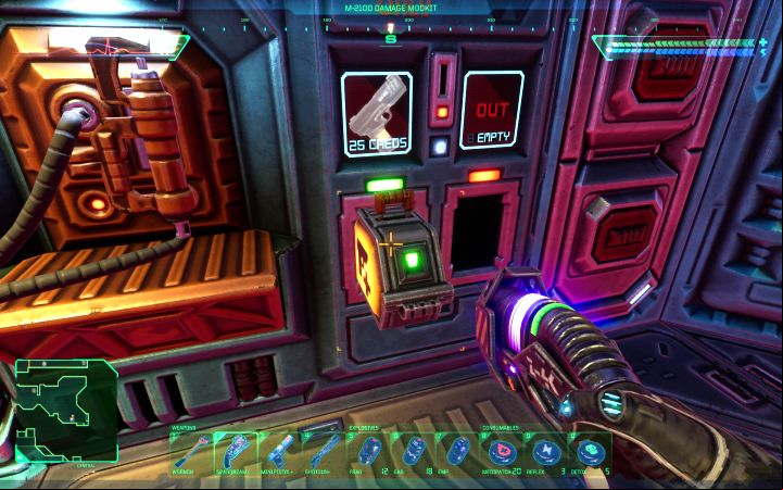 The only way of getting weapon modifications is by using Mod-Kit Stations - System Shock Remake: List of weapon modifications - Secrets and Collectibles - System Shock Remake Guide
