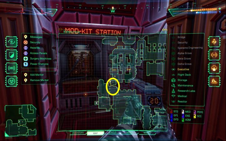 Location: Executive - System Shock Remake: List of weapon modifications - Secrets and Collectibles - System Shock Remake Guide