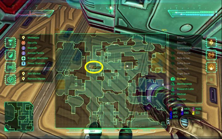 You can find V1 of this module in one of the rooms in the central part of Storage Deck - System Shock Remake: List of all Wares (implants) - Secrets and Collectibles - System Shock Remake Guide
