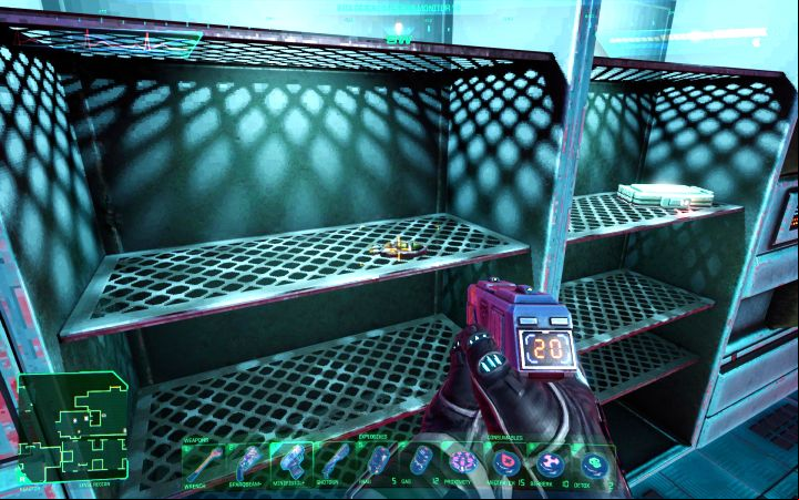 Biological Systems Monitor V2 is in a clinic found in the central part of the Reactor Deck - System Shock Remake: List of all Wares (implants) - Secrets and Collectibles - System Shock Remake Guide