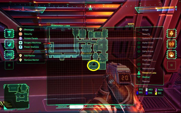 This Ware can be found the earliest in the library warehouse in the south-eastern part of the Research Labs Deck - System Shock Remake: List of all Wares (implants) - Secrets and Collectibles - System Shock Remake Guide