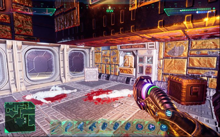 The Armory has a Mod-Kit Station where you can purchase upgrades for the minipistol - System Shock Remake: Where is the Medical Armory code? - FAQ - System Shock Remake Guide