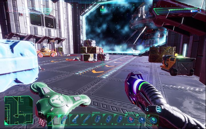 This deck mainly consists of several large hangars, as well as rescue capsules - System Shock Remake: Interactive map - Basics - System Shock Remake Guide