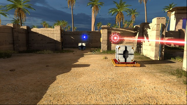You will need the blue transmitter and a hexahedron. - B5 | World B - World B - The Talos Principle Game Guide