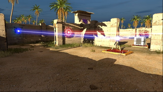 Red and blue beams cant intersect each other. - B5 | World B - World B - The Talos Principle Game Guide