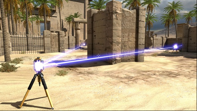 The red beam is inside the blue one. - B6 | World B - World B - The Talos Principle Game Guide