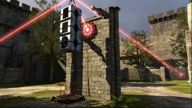 From this altitude the door will open. - C1 | World C - World C - The Talos Principle Game Guide