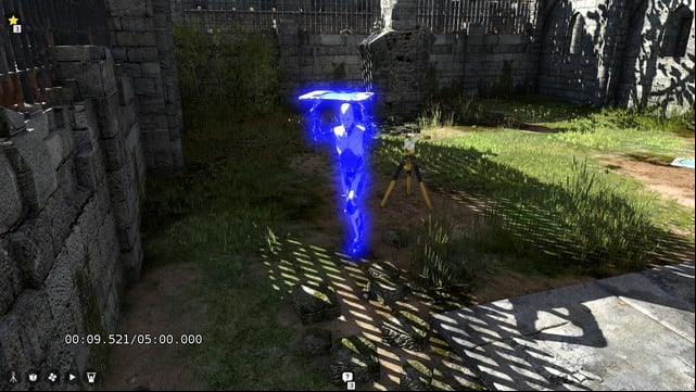 Thanks to the platform you will walk over the fence. - World C - stars | Messengers and Stars - Messengers and Stars - The Talos Principle Game Guide