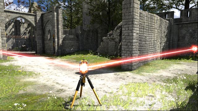 Third connector placed at the end of the puzzle. - Through a Window | World 1 - World 1 - The Talos Principle Game Guide