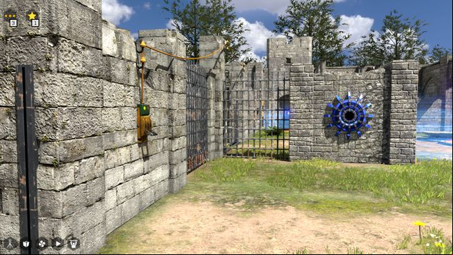 Lever which frees the robot. - So Close, So Far | World 1 - World 1 - The Talos Principle Game Guide