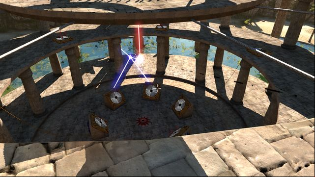 Block the red laser with the connector. - Haircut | World 2 - World 2 - The Talos Principle Game Guide