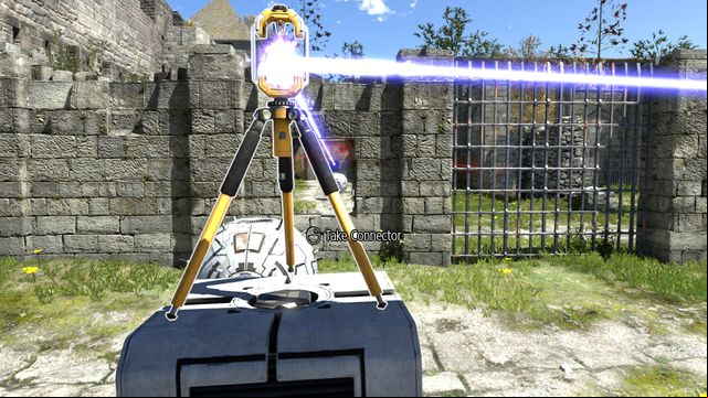 Set the connector onto the cube - Goliath | World 4 - World 4 - The Talos Principle Game Guide