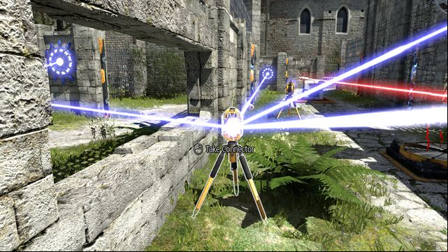 Couple the other connector across the window - Goliath | World 4 - World 4 - The Talos Principle Game Guide