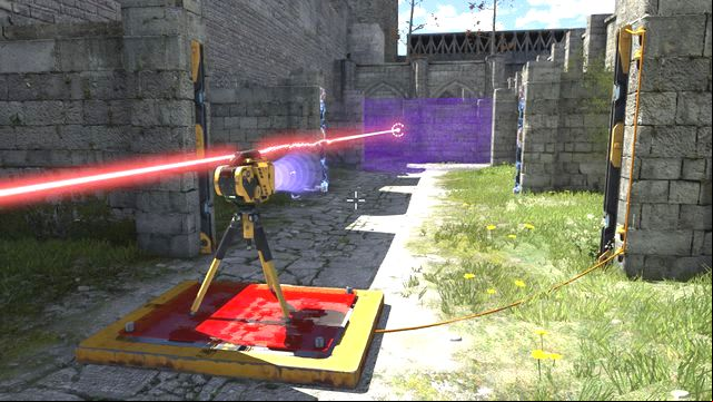 You can disable the last barriers with the jammer - Goliath | World 4 - World 4 - The Talos Principle Game Guide