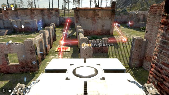 With the cube in your hands, jump onto the wall - World 3 | All Stars - All Stars - The Talos Principle Game Guide