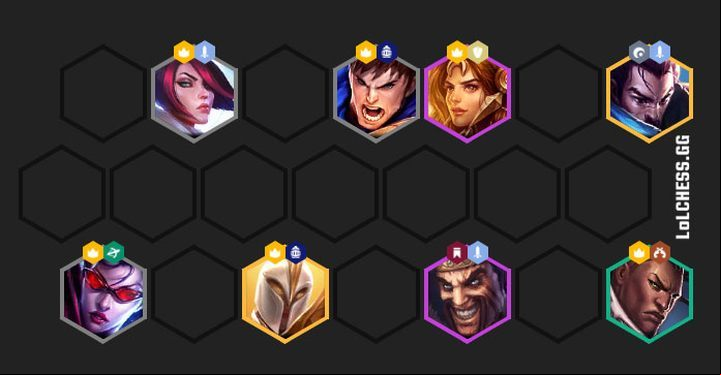 It can be enforced at any time, but never use more than 3 nobles if you cannot put 6 - Best strategies and heroes compositions in Teamfight Tactics - Basics - Teamfight Tactics Guide
