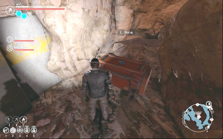 About the halfway from the rover towards the end of the tunnel you will find explosives lying on a box next to a wall. - Fighting for Abundance | Chapter 1 Quests - Chapter 1 quests - The Technomancer Game Guide