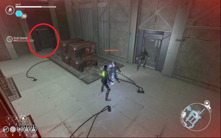 Defeat the last bandits in the warehouse and open the door in the corner of the room. - Finding Earth | Chapter 1 Quests - Chapter 1 quests - The Technomancer Game Guide