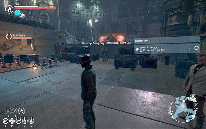 While travelling through the city you will come across a situation - hostage taking - Side quests in The Exchange - Side quests - The Technomancer Game Guide