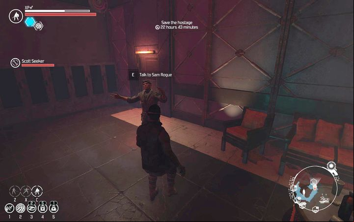 Sam Rogue in the bar. - Side quests in The Exchange - Side quests - The Technomancer Game Guide