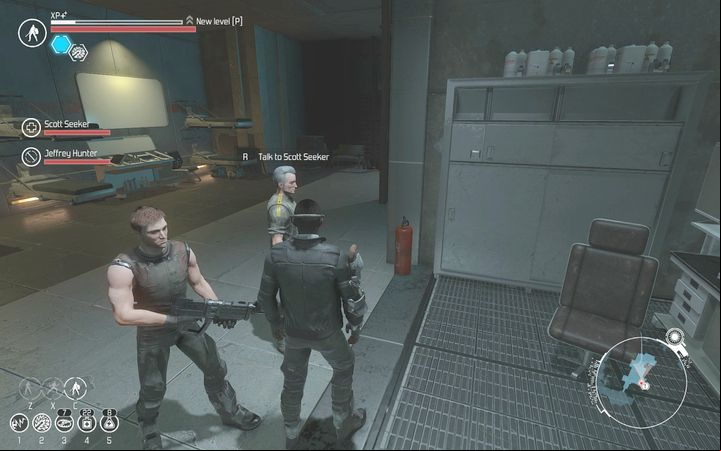 After reporting to the Quartermaster speak with Scott and head to his lab. - Side quests in The Exchange - Side quests - The Technomancer Game Guide