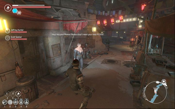 A woman in the Slums. - Side quests in The Slums - Side quests - The Technomancer Game Guide