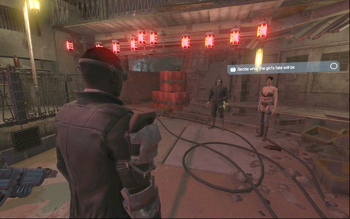You can find the daughter of the woman after speaking with a number of characters. Ultimately, you will be able to decide her fate. - Side quests in The Slums - Side quests - The Technomancer Game Guide