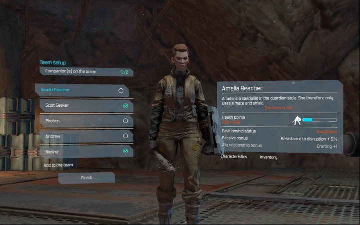 Ameria Reacher. - All available companions in The Technomancer - Companions and factions - The Technomancer Game Guide