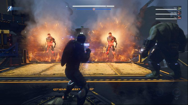 You now face Assault Adaptoids with Inhumans powers, as well as Stiletto and Adepts Synthoids - Marvels Avengers: By Force of Mind, walkthrough - Gold Coast - Marvels Avengers Guide