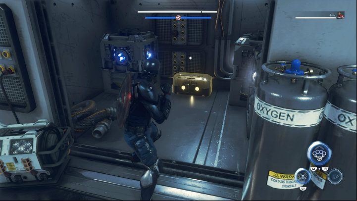 Step back a little bit and youll notice that there is an open door in the wall - Marvels Avengers: By Force of Mind, walkthrough - Gold Coast - Marvels Avengers Guide