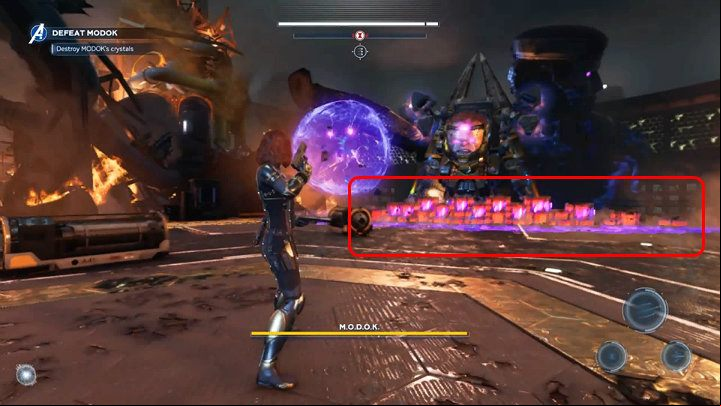 The opponent will send an attack in your direction that looks a bit like a wave - Marvels Avengers: By Force of Mind, walkthrough - Gold Coast - Marvels Avengers Guide