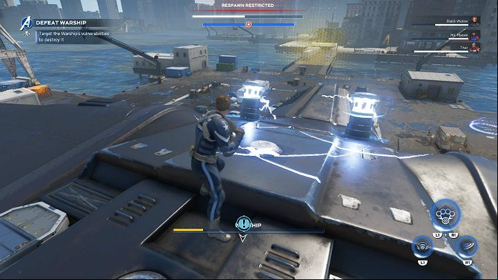 Youll find two generators here - Marvels Avengers: Mayhem over Manhattan, walkthrough - Eastern seaboard - Marvels Avengers Guide