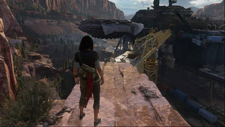 Now you have to complete a short arcade sequence to get to the ship - Marvels Avengers: The road back, walkthrough - Utah Badlands - Marvels Avengers Guide