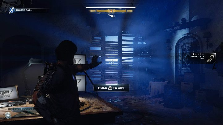 At this point, youll have to complete a short tutorial which explains how to use this weapon - Marvels Avengers: House Call, walkthrough - Utah Badlands - Marvels Avengers Guide