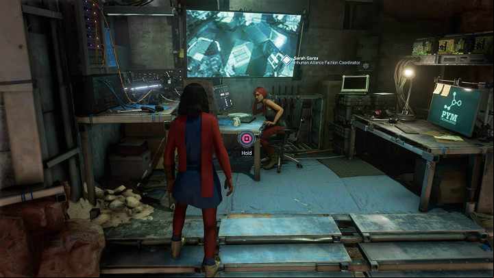 First, talk to Sarah Garza, who is the Inhuman Alliance Faction Coordinator - Marvels Avengers: The Dogs of War, walkthrough - Utah Badlands - Marvels Avengers Guide