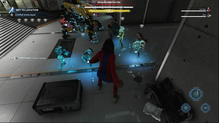 As soon as you get to the lab, you will be attacked by elite AIM squad - Marvels Avengers: Breakout, walkthrough - Utah Badlands - Marvels Avengers Guide