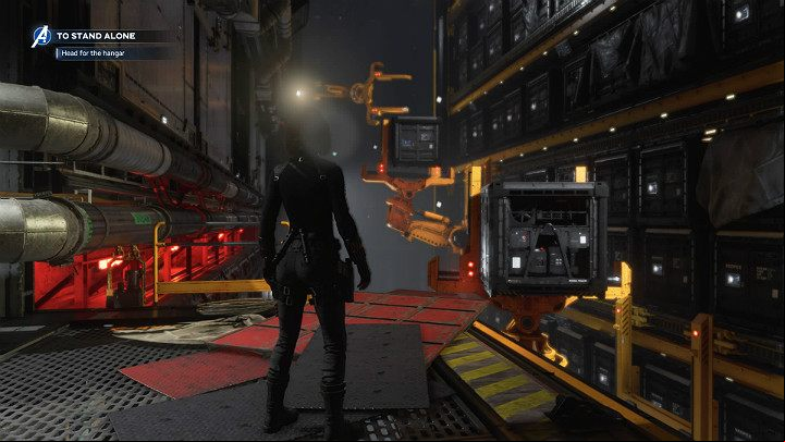 Continue the road through the containers that leads to the other side of the location - Marvels Avengers: To stand alone, walkthrough - Utah Badlands - Marvels Avengers Guide
